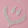 Pearl Necklace Bridal Necklace and Earring Set